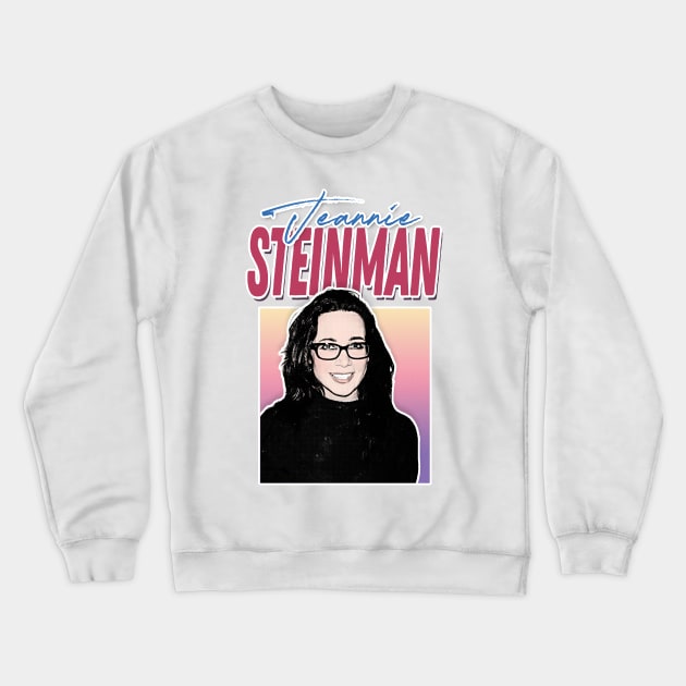 Jeannie Steinman / 90s Retro Fan Design Crewneck Sweatshirt by DankFutura